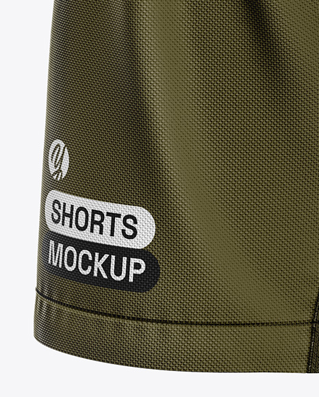 Shell Shorts Mockup - Half Side View