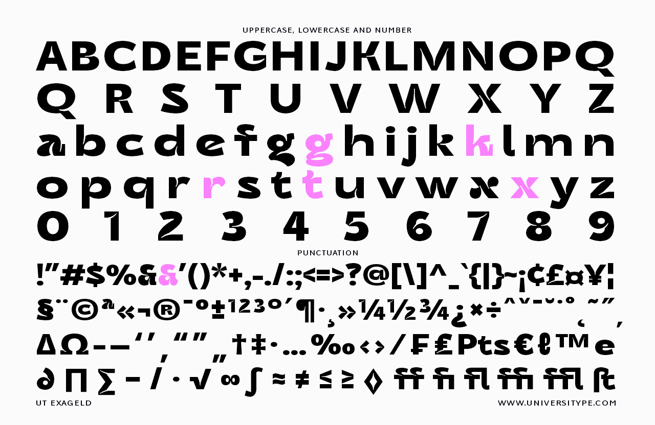 UT Exageld - A Sexy Bold Sans