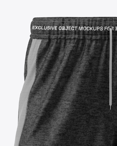 Heather Shorts Mockup - Front View