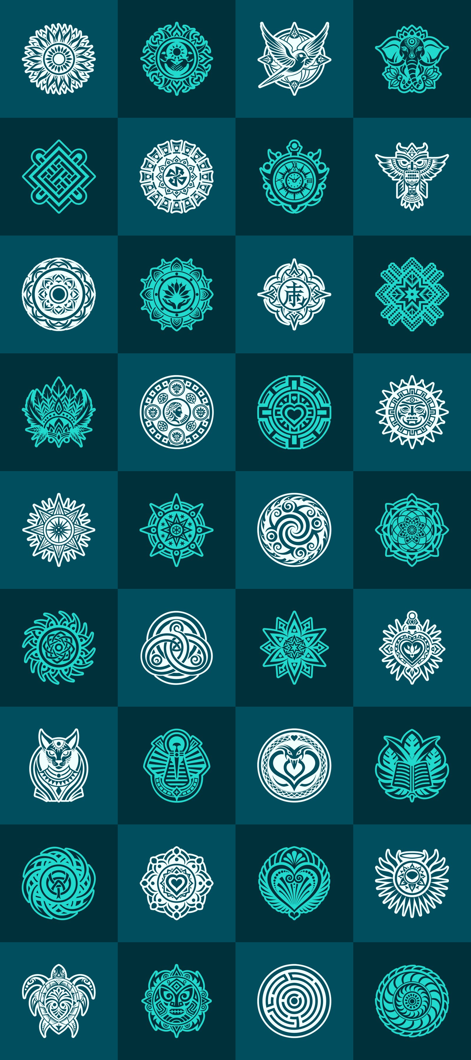 Gratitude Symbol Art Set