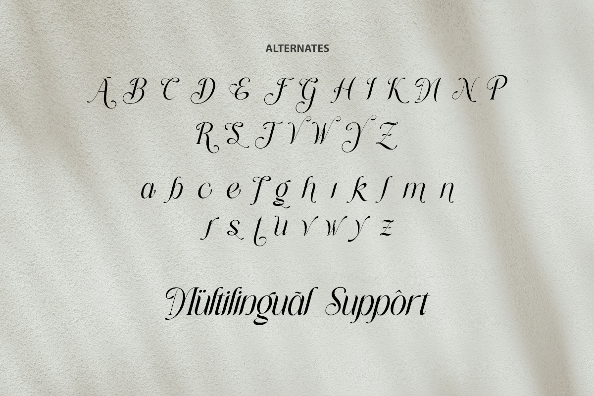 Delicate Stellar - Elegant Italic Font