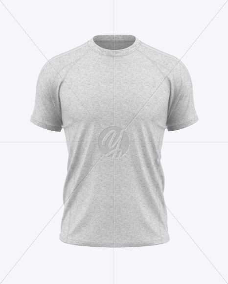 Heather T-Shirt Mockup - Front View