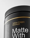 Matte Jar With Powder Mockup