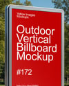 Outdoor Vertical Billboard Mockup