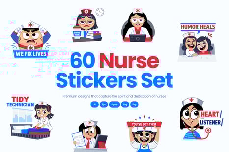 Nurse Stickers Collection