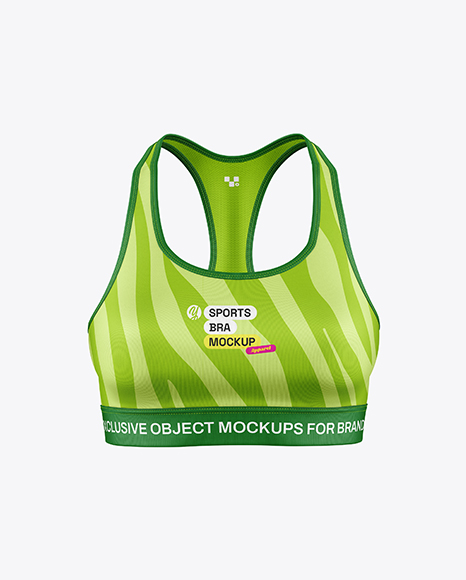 Women's Sports Bra Mockup - Yoga mockup