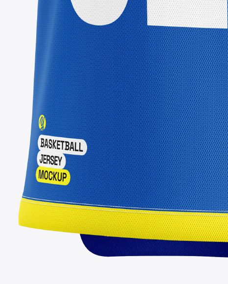 Basketball Jersey Mockup - Half Side View