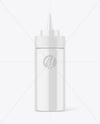 Glossy Sauce Bottle Mockup