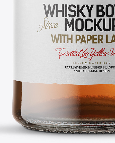Whiskey Bottle Mockup