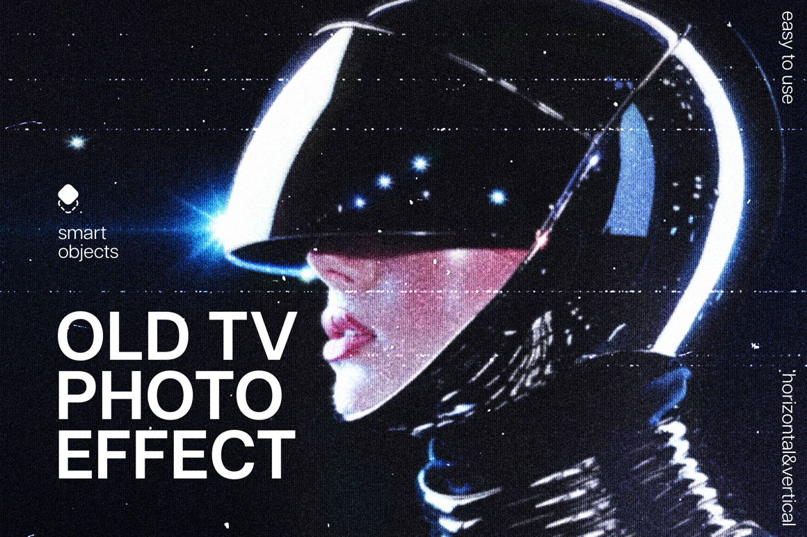 Old TV Photo Template