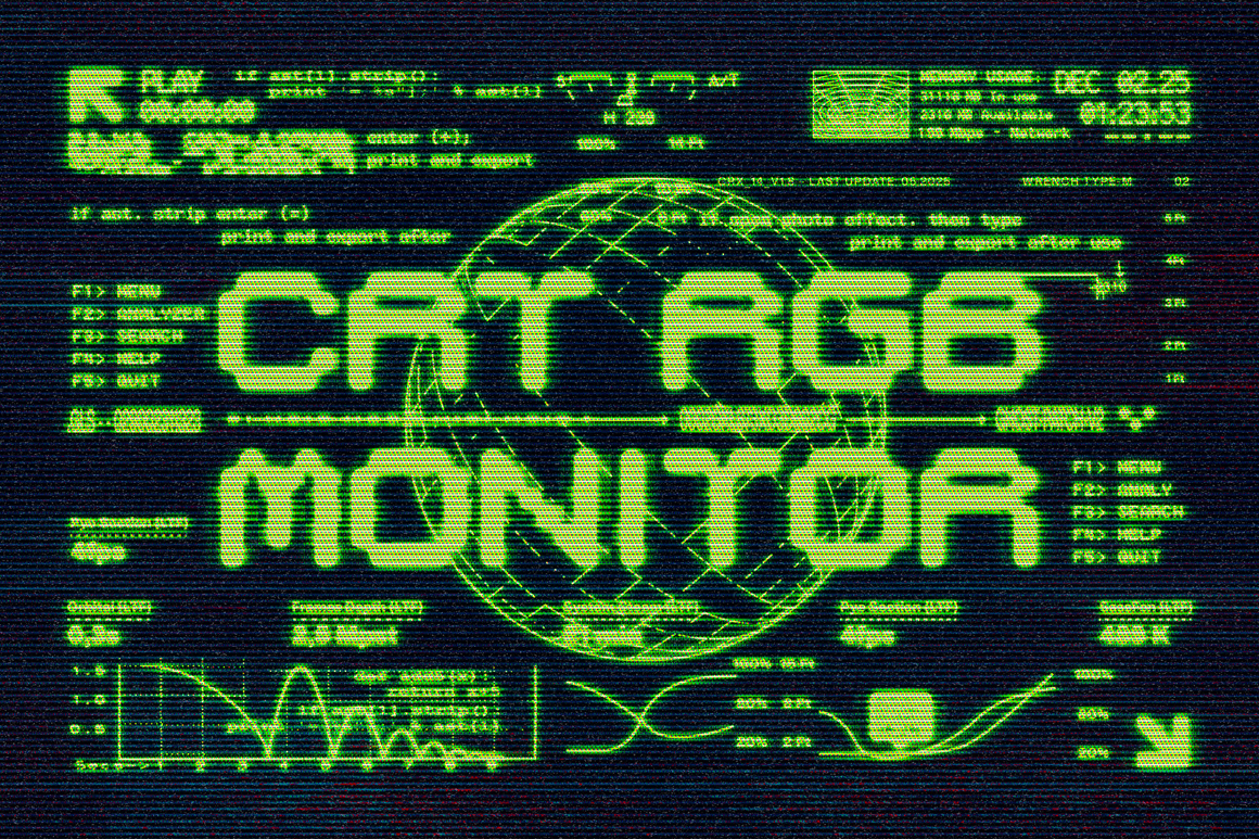 CRT Glowing Screen Text Effect