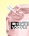 Glossy Metallic Doy Pack Mockup