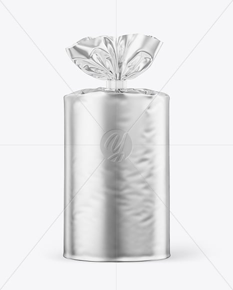 Matte Metallic Package Mockup