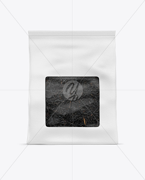 Paper Pouch w/ Dry Black Tea Mockup