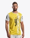 Bearded Man Wearing Full Soccer Kit Mockup