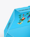 Opened Paper Food Box Mockup