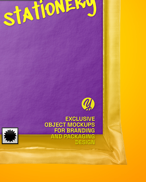 Vacuum Flow-Pack with Hardcover Book Mockup