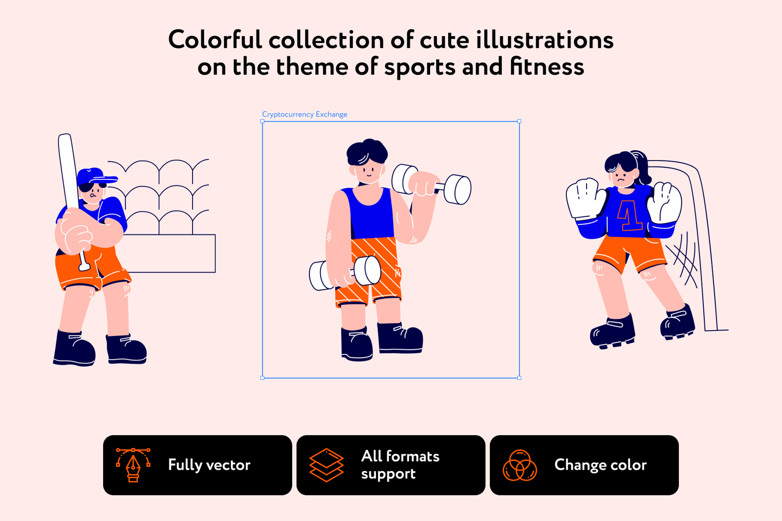Lopsy Sport &amp; Fitness Illustrations