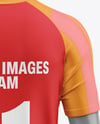 Training Short Sleeve Full Soccer Kit Mockup - Back View