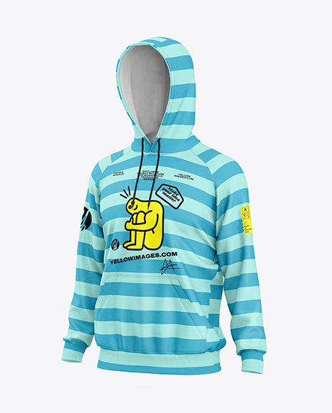 Men's Hoodie Mockup - Half Side View
