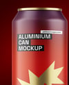 440ml Matte Aluminium Drink Can Mockup