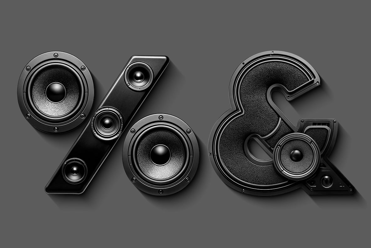 Sound Speakers Font