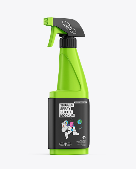 Matte Trigger Spray Bottle Mockup