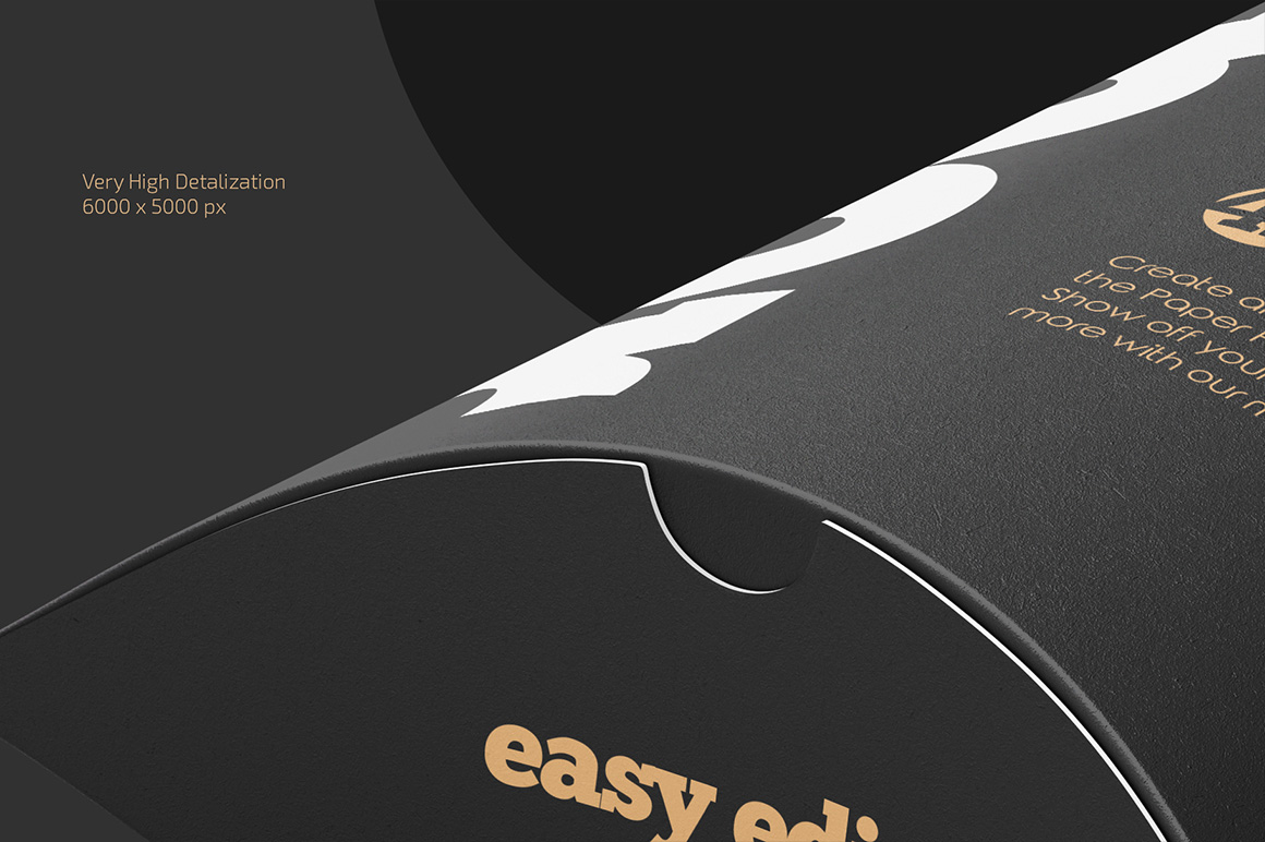 Paper Pillow Box Mockup Set