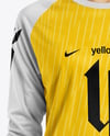 Female Goalkeeper Wearing Long Sleeve Soccer Jersey Mockup