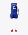 Women's Basketball Kit Mockup - Back View