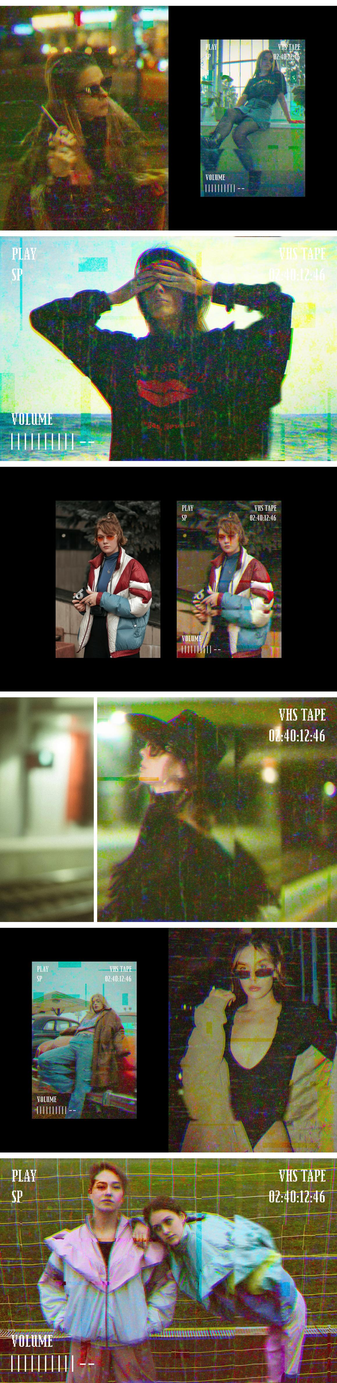 VHS Aesthetic Photo Effect