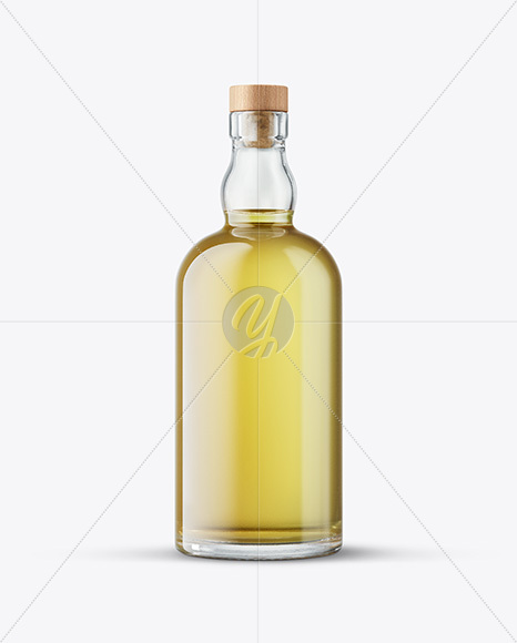 Golden Tequila Bottle Mockup