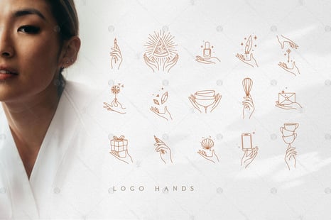 Logo Hands Collection - Linear icons