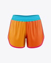 Women's Running Shorts Mockup - Front View