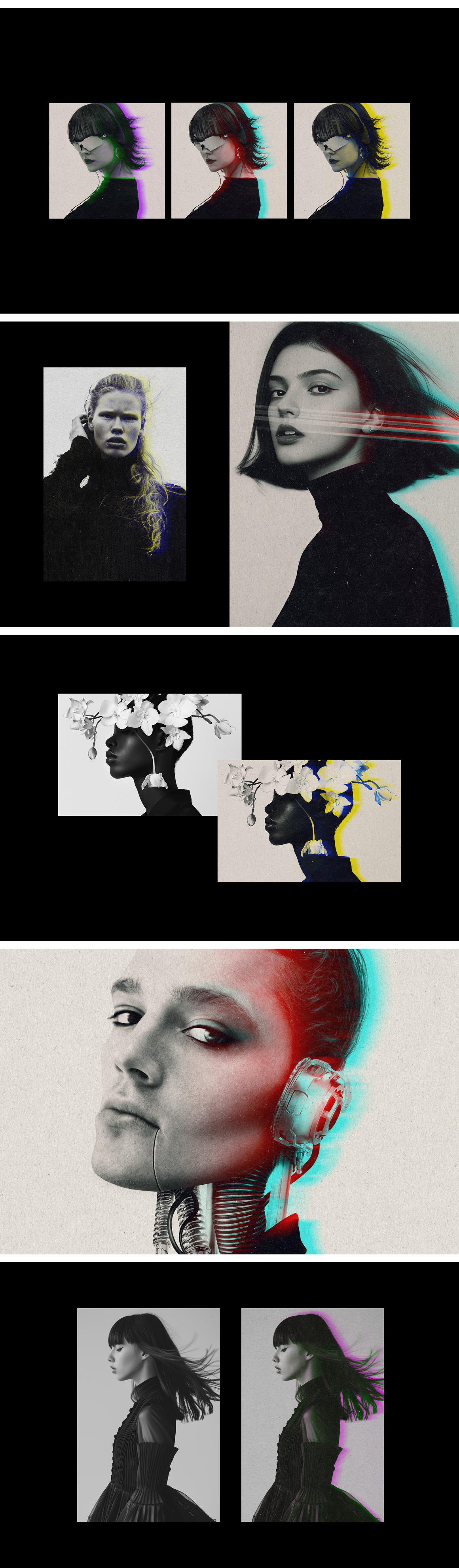 Smudged Anaglyph Design Effect