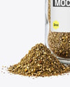 Glass Jar with Za'atar Spice Mockup