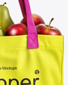 Shopper Bag with Fruits Mockup