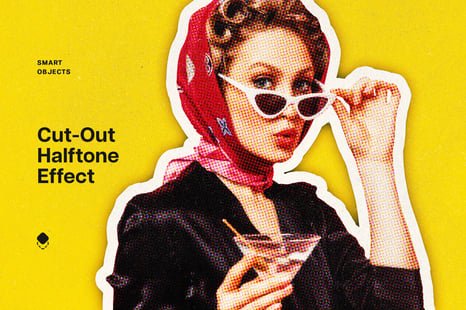 Cut-Out Halftone Photo Effect - Add-Ons