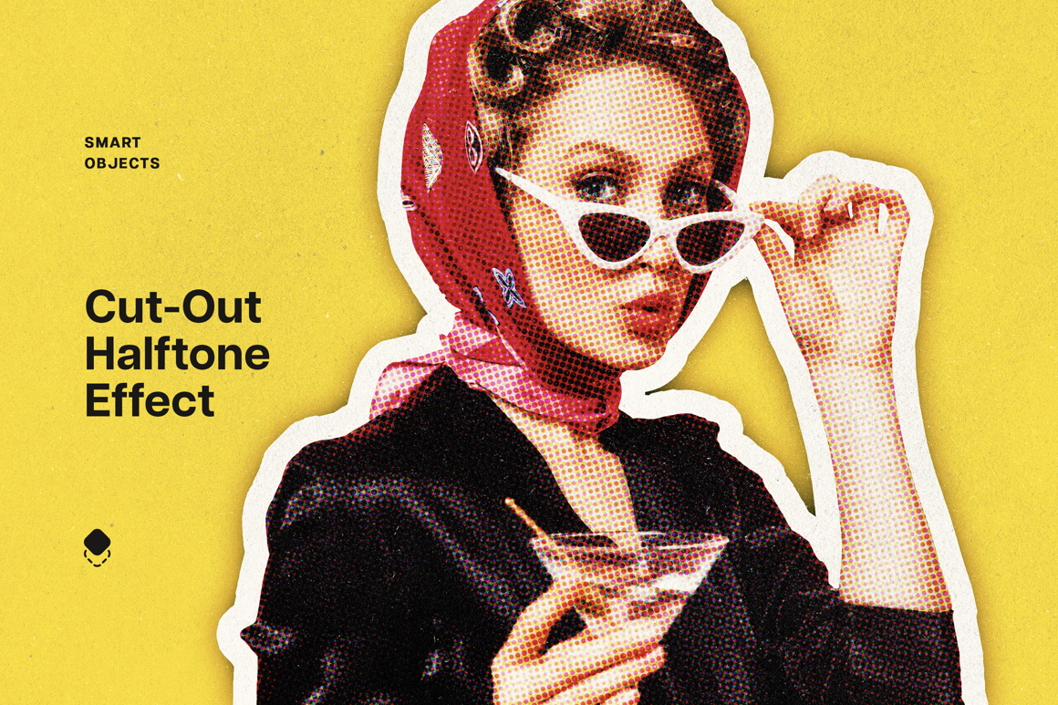 Cut-Out Halftone Photo Effect