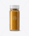 Clear Glass Jar with Curry Mockup
