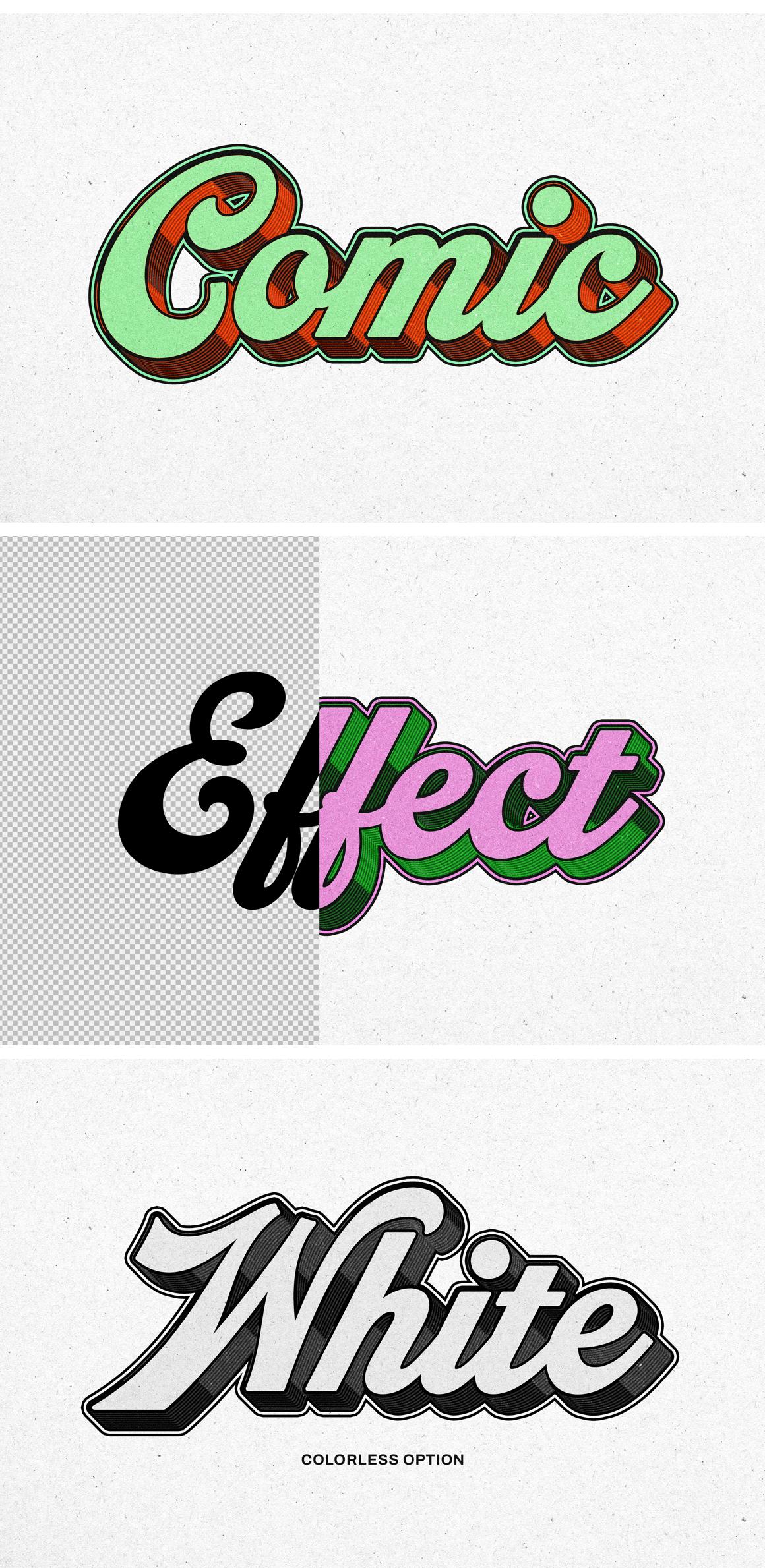 Retro Comic Text Effect