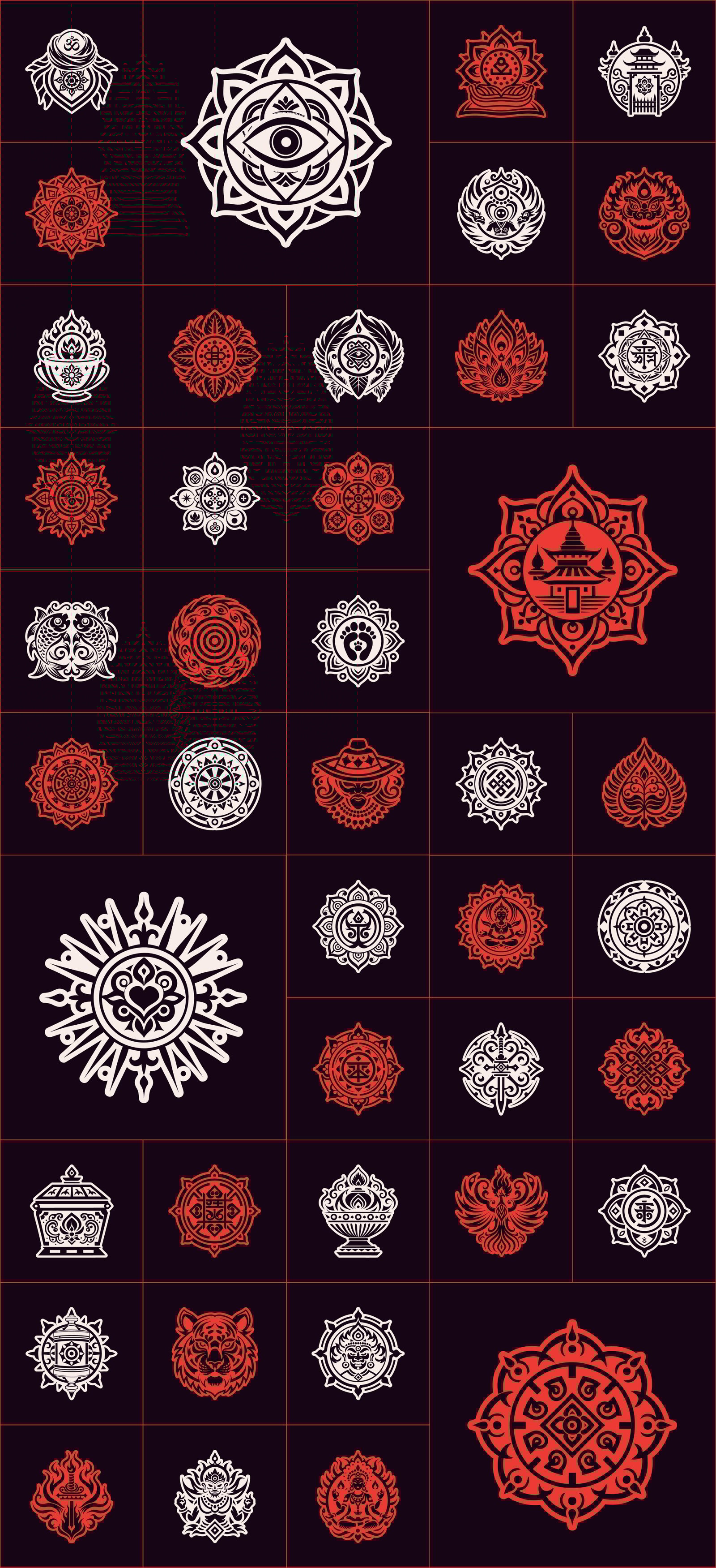 Tibetan Symbols Set
