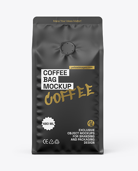Matte Coffee Bag Mockup - Cookie packaging mockup