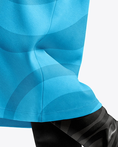 Pair of High-Knee Boots on Women's Legs with Dress Mockup