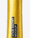 Metallic Stick Sachet Mockup