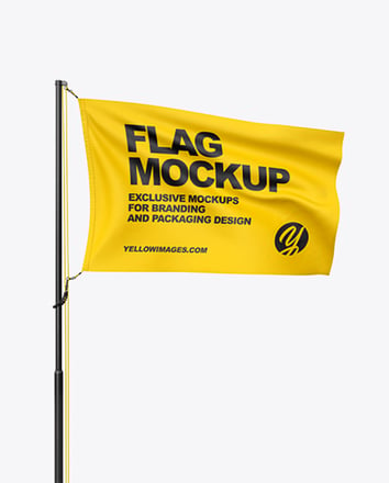Flag psd mockup