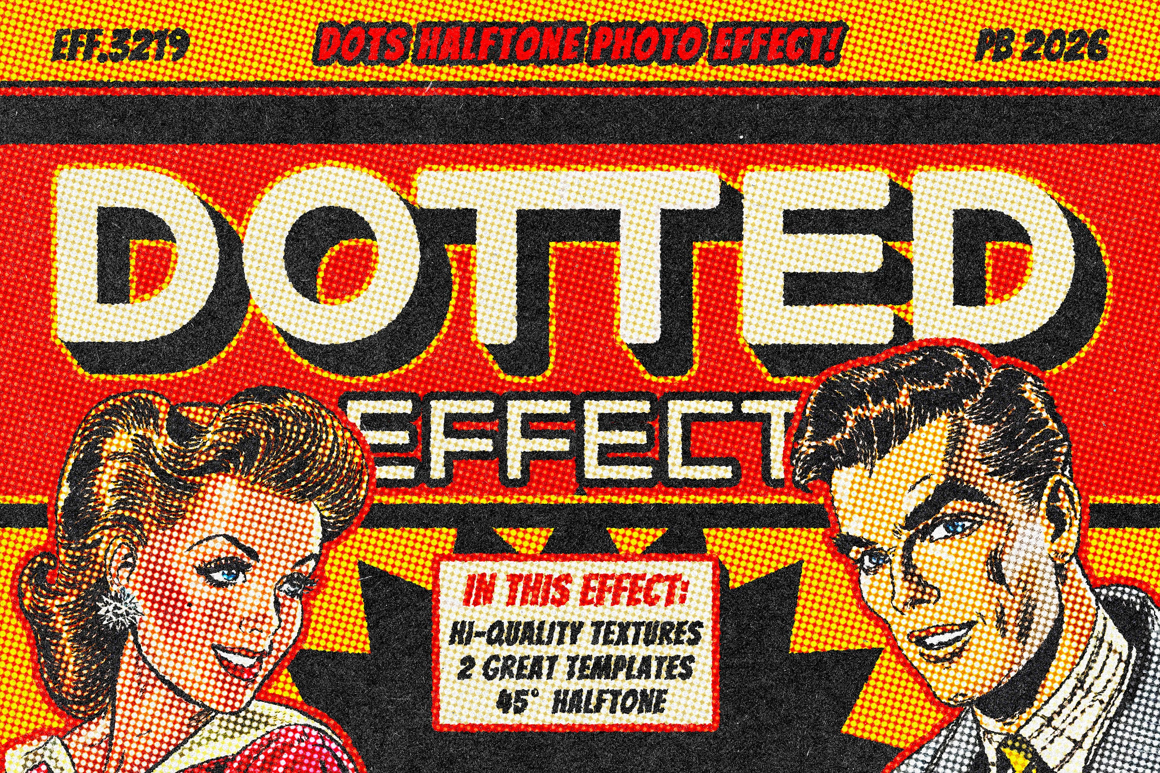 Dotted Print Photo Effect