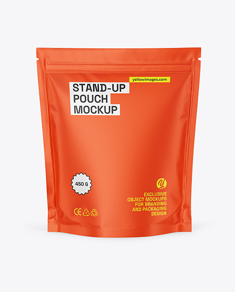 Matte Stand-up Pouch Mockup