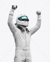 Man Wearing Racing Kit Mockup