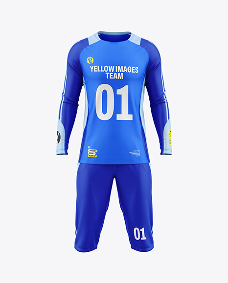 Training Long Sleeve Kit Mockup – Front View